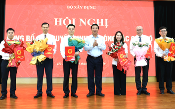 Bộ Xây dựng công bố quyết định điều động, bổ nhiệm 6 nhân sự quan trọng