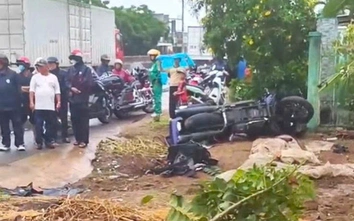 Tai nạn giao thông 29/5: Xe phân khối lớn mất lái lao lên lề đường, 2 người thương vong