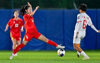Thắng kịch tính Myanmar nhờ hai siêu phẩm, U17 nữ Việt Nam vào tứ kết giải châu Á