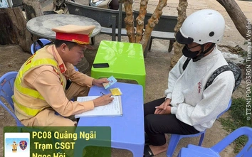 CSGT Quảng Ngãi xử phạt hàng trăm trường hợp vi phạm gần 1 tỷ đồng trong một ngày