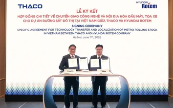 THACO và Hyundai Rotem đẩy mạnh hợp tác sản xuất đầu máy toa xe metro tại Việt Nam