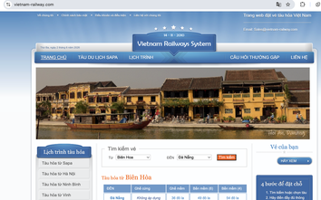 Xuất hiện nhiều website giả mạo bán vé tàu, hành khách cần cảnh giác