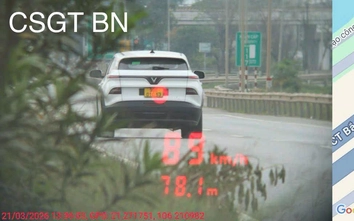 Nam tài xế bị xử phạt sau 3 tháng gắn biển số giả, chạy quá tốc độ