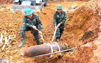 Hủy nổ thành công quả bom còn nguyên kíp nổ nặng khoảng 250kg ở Nghệ An