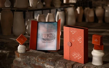 Bộ sưu tập "Đào khí Thu viên": Mỗi hộp bánh là một câu chuyện làng nghề