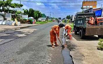 Rốt ráo khắc phục hư hỏng trên tuyến quốc lộ 1 qua Cà Mau