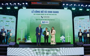 Top 10 ESG Việt Nam Xanh 2026: Ghi nhận cho hành trình phát triển bền vững của NSN
