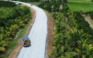 Đồng Tháp: Gấp rút thi công đường kết nối qua bến phà An Phong
