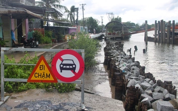 Cà Mau: Sạt lở, sụt lún đất diễn biến phức tạp, nguy cơ chia cắt đường giao thông