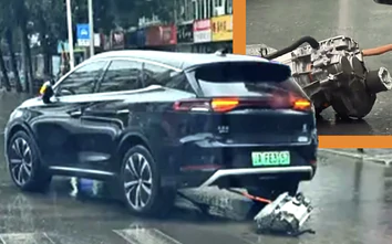 BYD giải thích nguyên nhân chiếc xe rơi động cơ vẫn chạy trên đường
