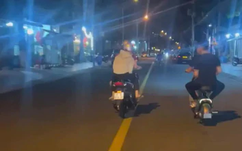 Xác minh nhóm thanh niên chạy xe lạng lách, "diễn xiếc" trên đường phố TP.HCM