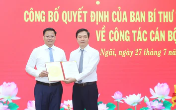 Thứ trưởng Bộ Tài chính làm Phó Bí thư Tỉnh ủy Quảng Ngãi