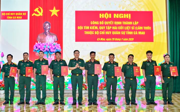 Cà Mau: Thành lập Đội tìm kiếm, quy tập hài cốt liệt sĩ