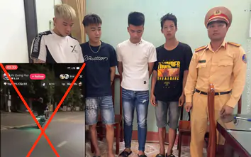 Hưng Yên: Triệu tập nhóm thanh niên bốc đầu xe máy rồi livestream