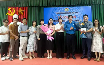 Thành lập 6 công đoàn cơ sở mới, mở rộng mạng lưới Công đoàn Xây dựng Việt Nam