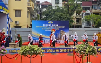 Hà Nội: Khởi công cải tạo chung cư cũ 51 Huỳnh Thúc Kháng