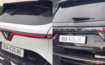 Xử phạt 40 triệu đồng tài xế ô tô đeo biển giả "chạm mặt" biển thật trên đường
