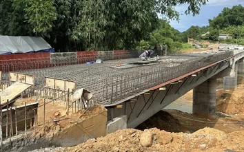 Các công trình cầu dân sinh ở miền núi Thanh Hóa tăng tốc về đích trước mùa mưa