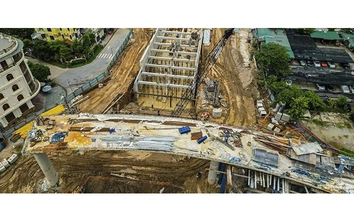 Hà Nội: Rào chắn nhiều đoạn Đại lộ Thăng Long để thi công nút giao Vành đai 3,5