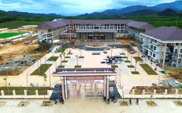 Hình ảnh trường nội trú liên cấp khu vực biên giới ở Huế trước ngày hoàn thành