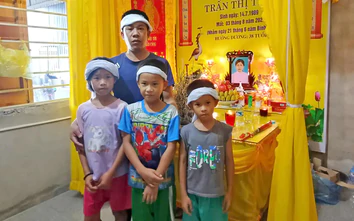 Vợ mất vì tai nạn, chồng nghèo gồng gánh nuôi con