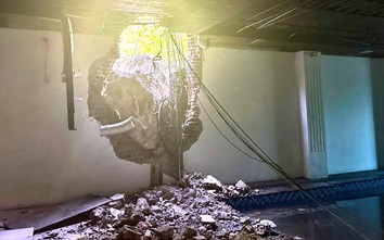Sạt lở đá núi Mai làm hư hỏng nhà dân, nghi liên quan nổ mìn tại mỏ khoáng sản