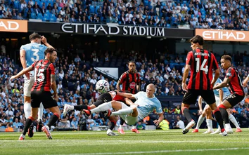 Ngoại hạng Anh: Man City ngược dòng đánh bại Bournemouth