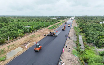 Cao tốc Cao Lãnh - An Hữu đang bứt tốc về đích