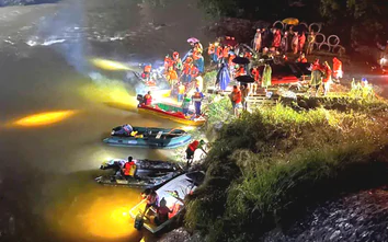 Ba người mất tích sau vụ lật thuyền đánh cá ở Thái Nguyên