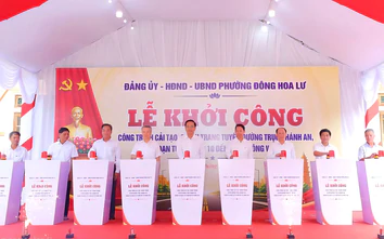 Ninh Bình: Khởi công cải tạo tuyến đường trục Khánh An hơn 4,2km, vốn 69 tỷ đồng