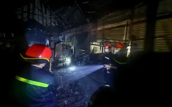 Cháy tại khu vực Thương mại Biên Hòa: Công an khám nghiệm hiện trường điều tra nguyên nhân