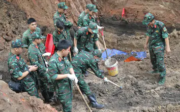 Phát hiện thêm 17 bộ hài cốt liệt sĩ tại Công viên Lê Thị Riêng