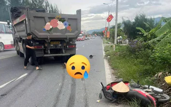 Tai nạn giao thông 14/9: Xe máy va chạm xe tải ben, một người tử vong