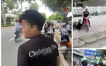 Công an Vĩnh Long xác minh vụ hai nhóm học sinh đánh nhau trước cổng trường