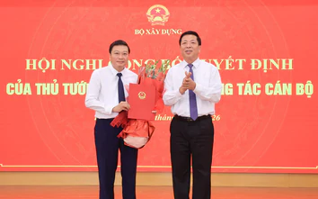 Bộ trưởng Bộ Xây dựng trao quyết định bổ nhiệm tân Thứ trưởng Lê Hồng Vinh