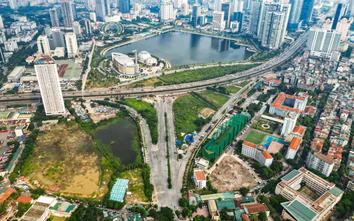 Cận cảnh đường nối Phạm Hùng - Lê Đức Thọ sắp được nối thông sau gần 10 năm vướng mặt bằng