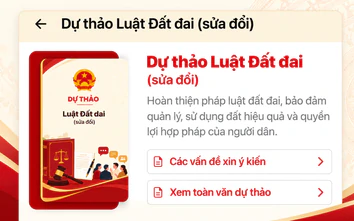 Người dân góp ý dự thảo Luật Đất đai trên VNeID đến ngày 7/10