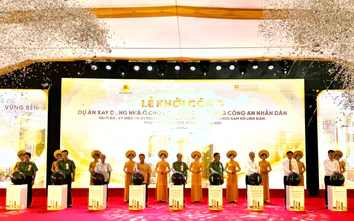 Hà Nội: Khởi công dự án 1.096 căn hộ cho lực lượng công an tại phường Hoàng Liệt