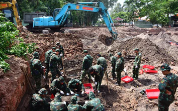 Tìm thấy thêm 11 bộ hài cốt liệt sĩ, nâng tổng số lên 564 bộ tại Công viên Lê Thị Riêng