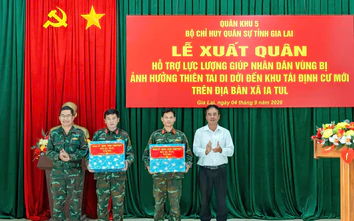 Gia Lai: Ra quân hỗ trợ giúp dân xây nhà tránh thiên tai vùng rốn lũ sông Ba