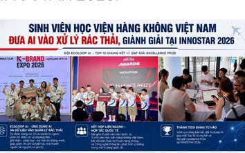 Sinh viên Học viện Hàng không đưa AI vào quản lý rác thải, giành giải tại InnoStar 2026
