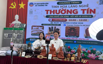Hà Nội đưa sản phẩm OCOP, làng nghề lên “gian hàng số” qua livestream