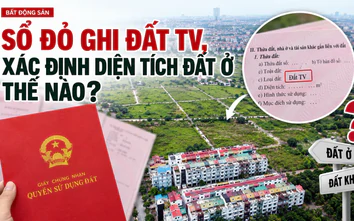 Sổ đỏ ghi đất TV, xác định diện tích đất ở thế nào?