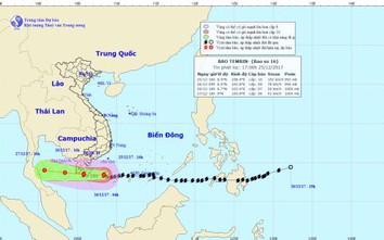 Bão số 16 đang yếu dần, mưa lớn trên diện rộng