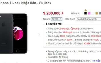 iPhone 7 rớt giá thê thảm, chỉ còn hơn 9 triệu đồng