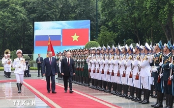 Chủ tịch nước Tô Lâm chủ trì lễ đón chính thức Tổng thống Nga Vladimir Putin