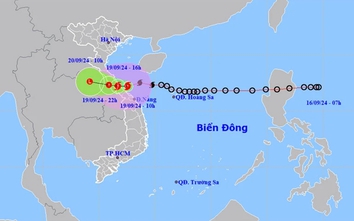 Dự báo chiều nay, bão số 4 vào đất liền Quảng Bình-Quảng Trị, cường độ mạnh cấp 8, giật cấp 10-11