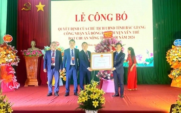 Yên Thế (Bắc Giang): Xã Đồng Hưu tổ chức đón bằng công nhận đạt chuẩn nông thôn mới