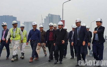 Bộ trưởng Nguyễn Văn Thể thị sát 2 dự án giao thông quan trọng tại Thủ đô