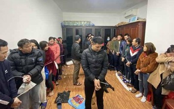 Triệt phá sới bạc ở Nghệ An bắt giữ hàng chục đối tượng cộm cán